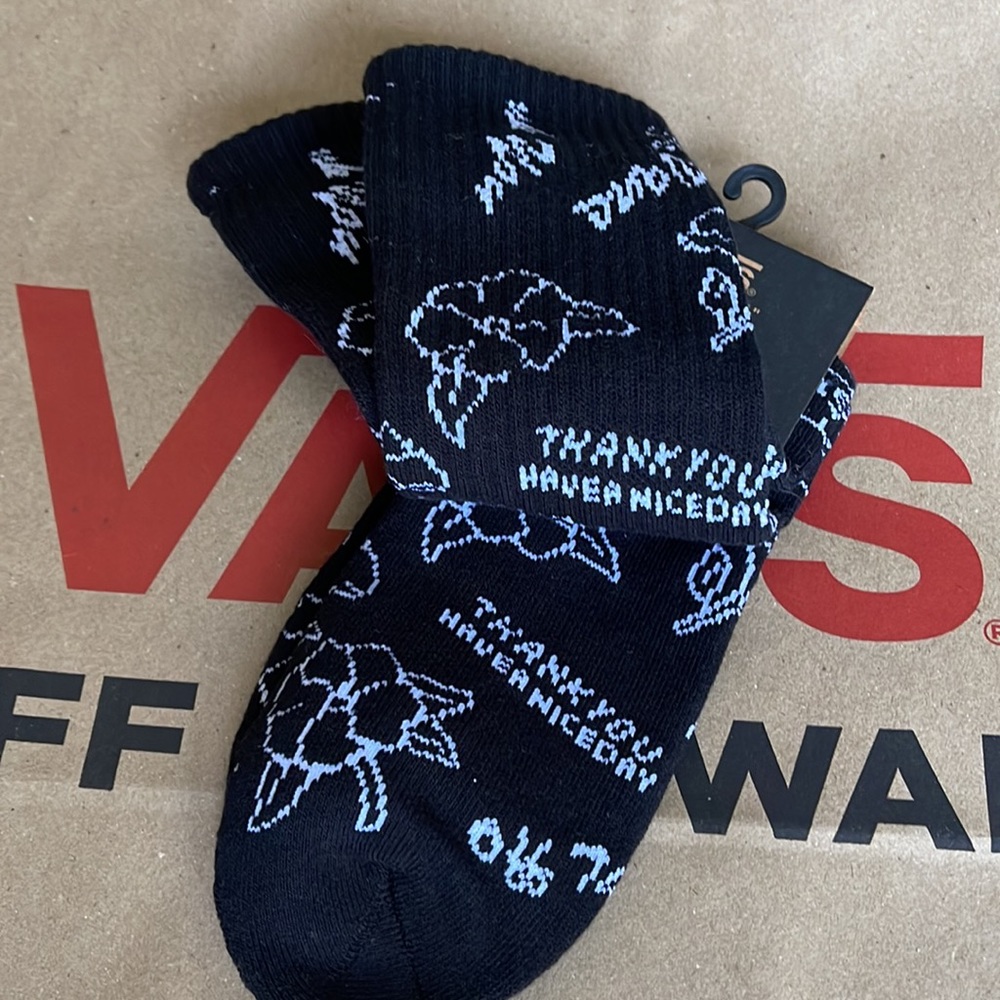 VANS “Off The Wall” Women’s socks "Thank you. Have a nice day." - Picture 6 of 12